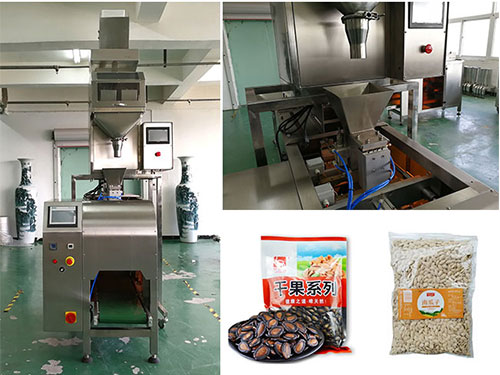 自動化南瓜子包裝機(jī)機(jī)及樣品展示