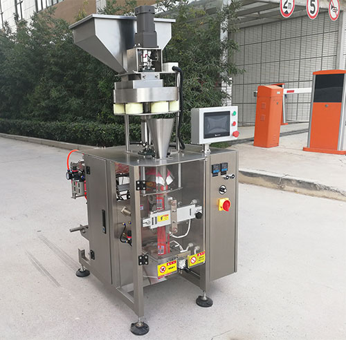 袋裝咖啡豆自動包裝機(jī)設(shè)備車間展示