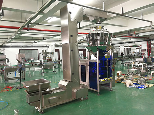 大型顆粒包裝機(jī)設(shè)備車間展示