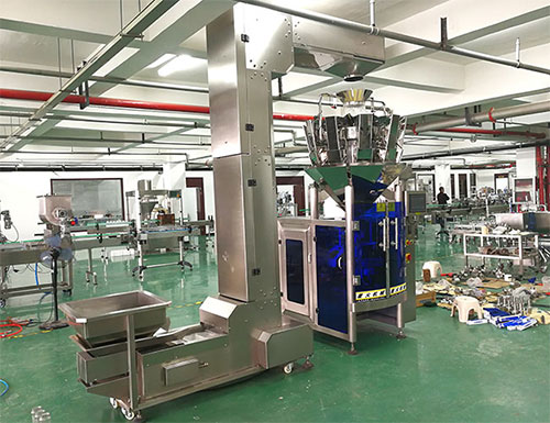 大型組合秤顆粒包裝機(jī)展示